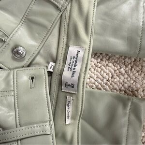 Abercrombie & Fitch Sage Leather Pants